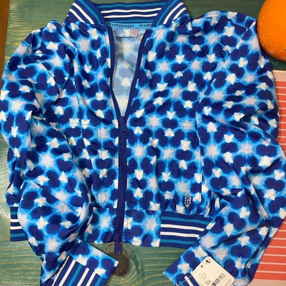 NWT Free People Movement Top Seed Printed Tennis Jacket - Picture 8 of 8